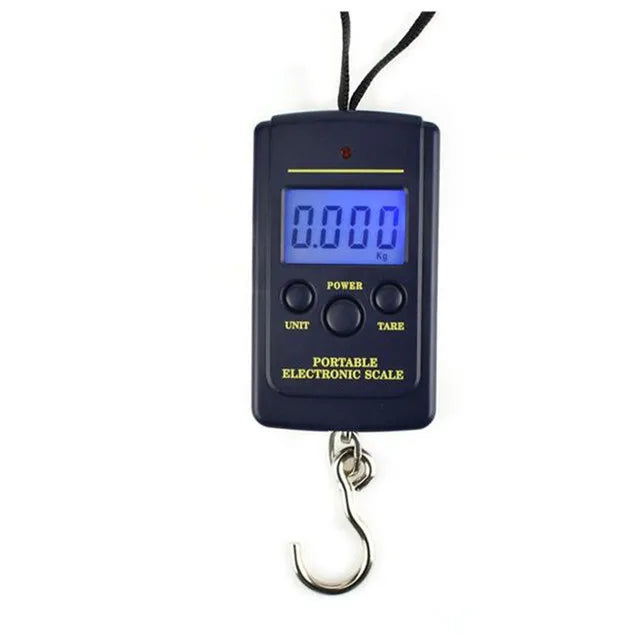50kg/110lb Digital Luggage Scale 40Kg*10g Hanging Scale With Backlight Electronic Portable Suitcase Travel Weighs Hanging Scales