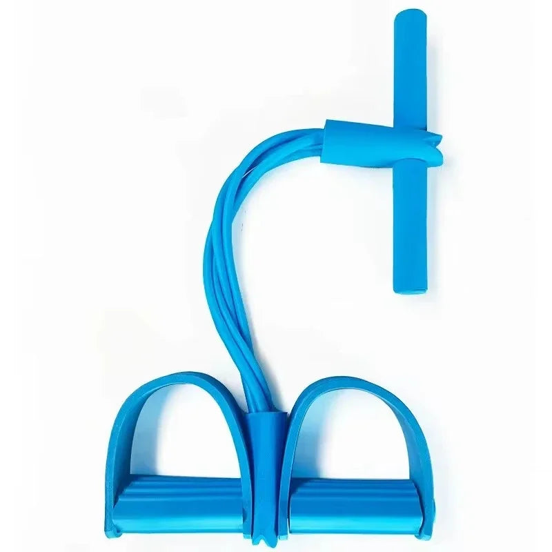 6-Tube Yoga Exercise Band Pedal Puller Band Elastic Pull Rope Flexipull Weerstandstrainer Resistance Bands for Abdomen Wais H4R6