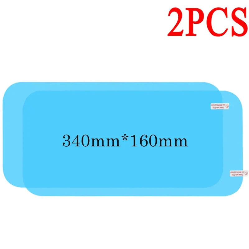 2pcs Rearview Mirror Rainproof Clear Film Sticker Protective for Car Motorcycle Bicycle Bike View Mirror AntiFog Waterproof Film