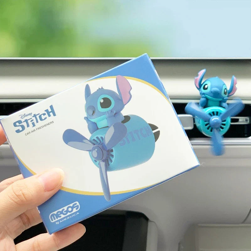 Disney Stitch Toy Story Alien Air Freshener Car Perfum Cute Propeller Outlet Aromatherapy Vent Diffuser for Car Interior Decor