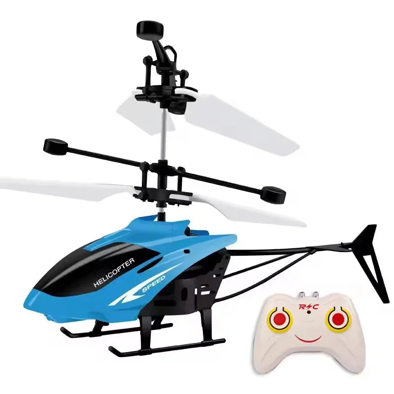 Mini Remote Control Aircraft Helicopter Flying Interaction Gesture Sensing Children Airplane Kids Toy with Flashing Light