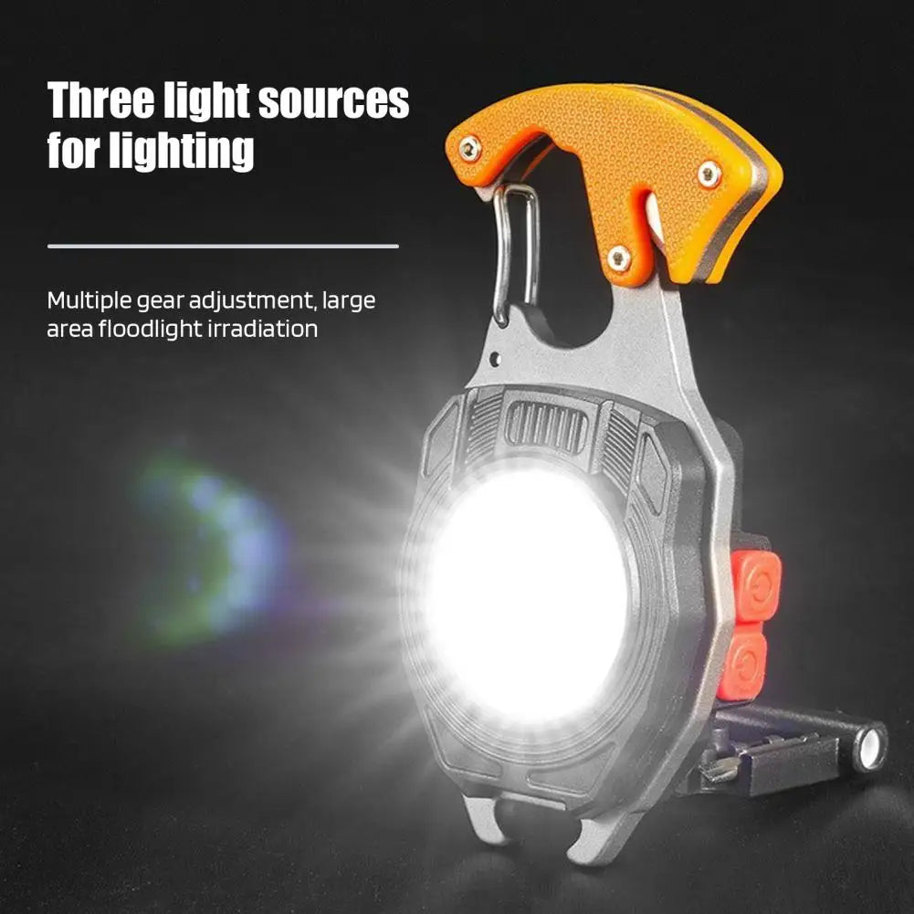 LED Keychain with Screwdrivers Bottle Opener Camping Work Light Emergency Lighting  High Lumens Super Bright Mini Flashlight