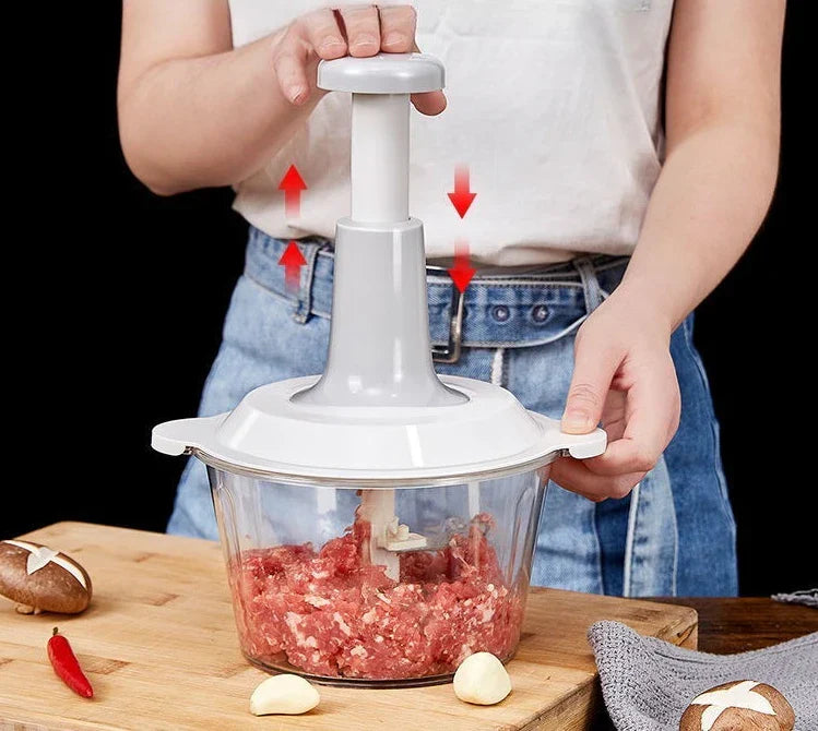 1PCS Manual Vegetable Mincers Press Type Household Garlic Meat Cutter Grinders Whisk Stirre Kitchen Food Chopper Food Processor