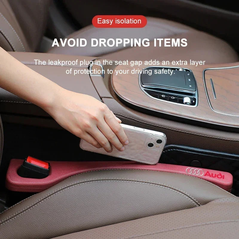 2pc Car Seat Gap Filler Waterproof Car Seat Gap Plug Strip For Audi A5 A3 A4 A6 A7 A8 Q2 Q7 Q3 Q5 Q8 B5 B6 B7 B8 B9 Q7 8P 8V 8L