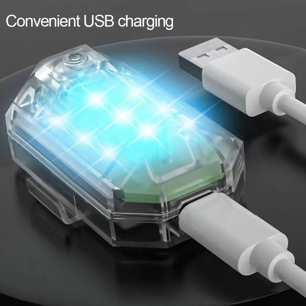 Motorcycle Wireless LED Strobe Light Remote Control Aircraft Light Navigation Warning Light Indicator For Car Bicycle Drone