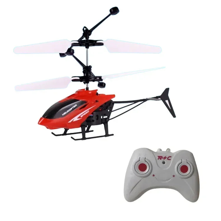 Mini Remote Control Aircraft Helicopter Flying Interaction Gesture Sensing Children Airplane Kids Toy with Flashing Light